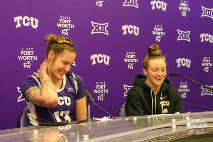 Sedona Prince and Madison Conner spoke with the media following a home win over Texas Tech.